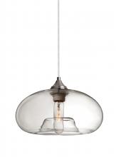  1JC-BANACL-SN - Besa Pendant Bana Satin Nickel Clear 1x60W Medium Base