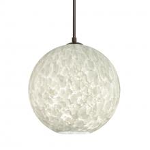  1JC-COCO819-BR-L - Besa Coco 8 Pendant, Carrera, Bronze Finish, 1x60W Medium Base, 15Ft. Cord