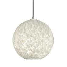  1JC-COCO819-SN-L - Besa Coco 8 Pendant, Carrera, Satin Nickel Finish, 1x60W Medium Base, 15Ft. Cord