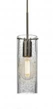  1JC-JUNI10CL-EDIL-BR - Besa, Juni 10 Cord Pendant, Clear Bubble, Bronze, 1x4W LED Filament