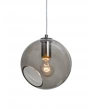  1JC-MAESTRO8SM-SN - Besa, Maestro 8 Cord Pendant, Smoke, Satin Nickel Finish, 1x60W Medium base