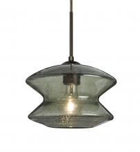  1JC-ZENMS-BR - Besa, Zen Cord Pendant, Moss Bubble, Bronze Finish, 1x60W Medium Base