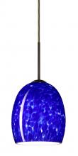  1JT-169786-BR-L - Besa Lucia Pendant Bronze Blue Cloud 1x75W Medium Base, 15Ft. Cord