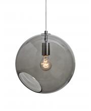  1JT-MAESTRO12SM-SN - Besa, Maestro 12 Cord Pendant, Smoke, Satin Nickel Finish, 1x60W Medium base