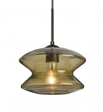  1JT-ZENLT-BR - Besa, Zen Cord Pendant, Latte Bubble, Bronze Finish, 1x60W Medium Base