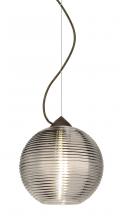  1KX-461602-LED-BR - Besa Kristall 8 Pendant Bronze Smoke 1x9W LED