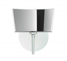  1SW-6773MR-LED-CR - Besa Groove Wall 1SW Mirror-Frost Chrome 1x5W LED