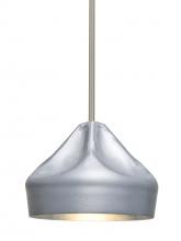  1TT-LOTUS-LED-SN - Besa Lotus Stem Pendant, Satin Nickel Finish, 1x9W LED