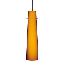  1XC-567480-BK - Besa Camino Pendant Black Amber Matte 1x50W Halogen