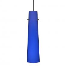  1XC-5674CM-BK - Besa Camino Pendant Black Cobalt Blue Matte 1x50W Halogen