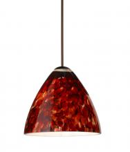  1XT-177941-LED-BR - Besa Pendant Mia Bronze Garnet 1x5W LED