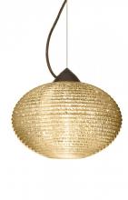  1KX-4913GD-LED-BR - Besa Pape 12 Pendant 1Kx Gold Glitter Bronze 1x9W LED