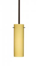  1TT-4930VM-HAL-BR - Besa Stem Copa Pendant Bronze Vanilla Matte 1x40W Halogen