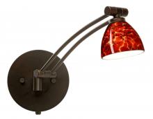  1WW-185841-BR - Besa Wall Divi Bronze Garnet 1x50W MR16