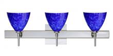  3SW-177986-LED-CR-SQ - Besa Wall With SQ Canopy Mia Chrome Blue Cloud 3x5W LED