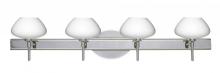  4SW-541007-LED-CR - Besa Wall Peri Chrome Opal Matte 4x5W LED