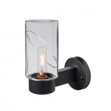  BLINKCL-WALL-BK - Blink Outdoor Sconce, Clear/Clear, Black Finish, 1x60W Medium Base