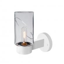  BLINKCL-WALL-WH - Blink Outdoor Sconce, Clear/Clear, White Finish, 1x60W Medium Base