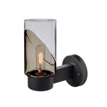  BLINKSM-WALL-BK - Blink Outdoor Sconce, Smoke/Clear, Black Finish, 1x60W Medium Base