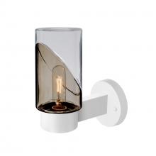  BLINKSM-WALL-WH - Blink Outdoor Sconce, Smoke/Clear, White Finish, 1x60W Medium Base