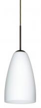  J-151107-BR-L - Besa Riva 9 Pendant For Multiport Canopy Bronze Opal Matte 1x75W Medium Base, 15Ft. C