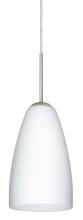  J-151107-SN-L - Besa Riva 9 Pendant For Multiport Canopy Satin Nickel Opal Matte 1x75W Medium Base, 1