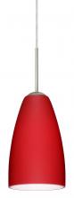  J-1511RM-SN-L - Besa Riva 9 Pendant For Multiport Canopy Satin Nickel Ruby Matte 1x75W Medium Base, 1