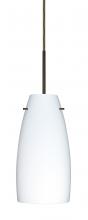  J-151207-BR-L - Besa Tao 10 Pendant For Multiport Canopy Bronze Opal Matte 1x100W Medium Base, 15Ft.