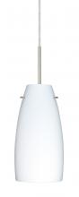  J-151207-SN-L - Besa Tao 10 Pendant For Multiport Canopy Satin Nickel Opal Matte 1x100W Medium Base,