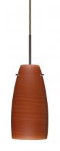  J-1512CH-BR-L - Besa Tao 10 Pendant For Multiport Canopy Bronze Cherry 1x100W Medium Base, 15Ft. Cord