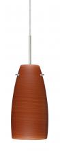  J-1512CH-SN-L - Besa Tao 10 Pendant For Multiport Canopy Satin Nickel Cherry 1x100W Medium Base, 15Ft