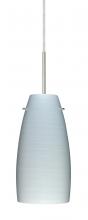  J-1512KR-SN-L - Besa Tao 10 Pendant For Multiport Canopy Satin Nickel Chalk 1x100W Medium Base, 15Ft.