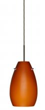  J-412680-LED-BR - Besa Pera 9 LED Pendant For Multiport Canopy Amber Matte Bronze 1x9W LED