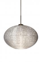  J-4913GL-BR - Besa Pendant For Multiport Canopy Pape 12 Bronze Glitter 1x75W Medium Base