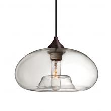  J-BANACL-BR-L - Besa Pendant For Multiport Canopy Bana Bronze Clear 1x60W Medium Base, 15Ft. Cord