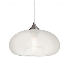  J-BANAFR-SN-L - Besa Pendant For Multiport Canopy Bana Satin Nickel Frost 1x60W Medium Base, 15Ft. Co