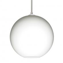  J-COCO1207-SN-L - Besa Coco 12 Pendant For Multiport Canopy, Opal Matte, Satin Nickel Finish, 1x60W Med