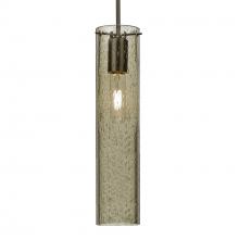  J-JUNI16LT-BR-L - Besa, Juni 16 Pendant For Multiport Canopy, Latte Bubble, Bronze, 1x60W Medium Base,