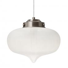  J-MIRAFR-SN-L - Besa Mira Pendant For Multiport Canopy Satin Nickel Frost 1x60W T10, 15Ft. Cord