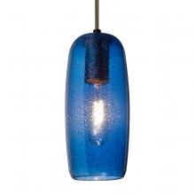  J-PINOT9BL-BR-L - Besa, Pinot 9 Cord Pendant for Mulitport Canopy, Blue Bubble, Bronze FInish 1x60W Inc