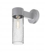  JUNI10CL-WALL-SL - Besa, Juni 10 Outdoor Sconce, Clear Bubble, Silver Finish, 1x60W Medium Base