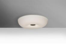  NIMBUS1007C-LED-SN - Besa, Nimbus 10 Ceiling, Opal Matte, Satin Nickel, 1x23W LED