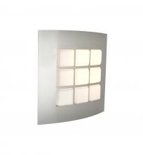  QUAD10-LED-SL - Besa, Quad 10 Sconce, Opal/Silver, 1x9W LED