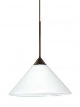  RXP-117607-LED-BR-L - Besa Pendant Kona Bronze White 1x5W LED, 15Ft. Cord