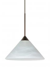  RXP-117652-LED-BR-L - Besa Pendant Kona Bronze Marble 1x5W LED, 15Ft. Cord