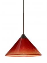  RXP-117681-LED-BR-L - Besa Pendant Kona Bronze Sunset 1x5W LED, 15Ft. Cord