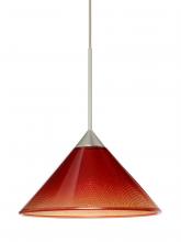  RXP-117681-LED-SN-L - Besa Pendant Kona Satin Nickel Sunset 1x5W LED, 15Ft. Cord