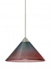  RXP-117691-LED-SN-L - Besa Pendant Kona Satin Nickel Bi-Color 1x5W LED, 15Ft. Cord