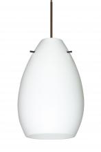  RXP-171307-LED-BR - Besa Pendant Pera 6 Bronze Opal Matte 1x5W LED