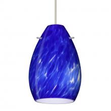  RXP-171386-LED-SN - Besa Pendant Pera 6 Satin Nickel Blue Cloud 1x5W LED